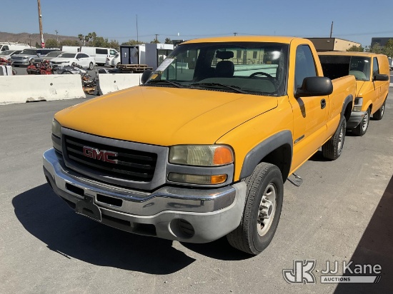(Jurupa Valley, CA) 2003 GMC Sierra 2500 Pickup Truck Runs & Moves) (Interior Defects-AC Not Cold, L