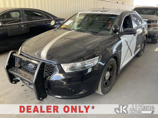 (Jurupa Valley, CA) 2019 Ford Taurus Police 4-Door Sedan Runs & Moves) (Dash Warning Indicators On,