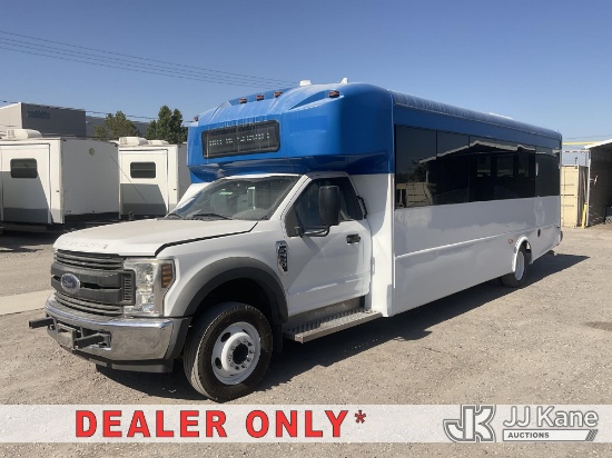 (Jurupa Valley, CA) 2019 Ford F-550 Passenger Bus Runs & Moves) (Transmission Performance Concerns -