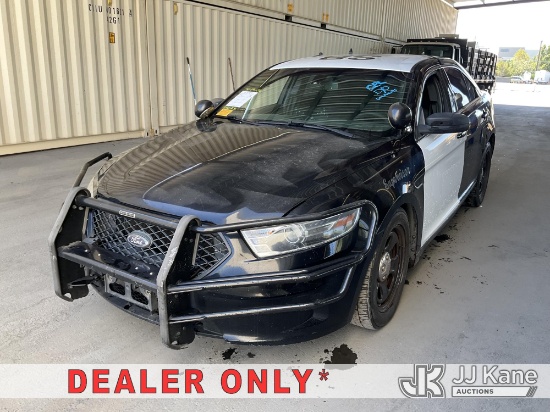 (Jurupa Valley, CA) 2018 Ford Taurus Police 4-Door Sedan Runs & Moves) (Dash Warning Indicators On,