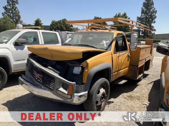 (Jurupa Valley, CA) 1998 GMC Sierra C/K 3500 Reg. Cab Service Truck Not Running, Condition Unknown (