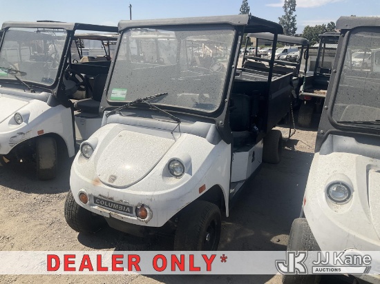(Jurupa Valley, CA) 2017 Utility Cart Not Running, Operation Unknown, No Key, Missing Batteries, Bad