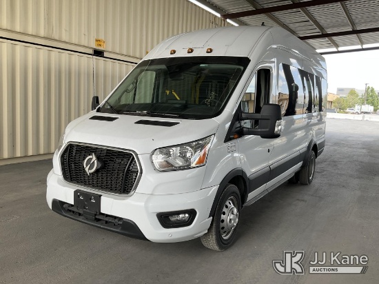 (Jurupa Valley, CA) 2022 Ford Transit Extended Passenger Van Runs & Moves, Takes Charge, Charger Not