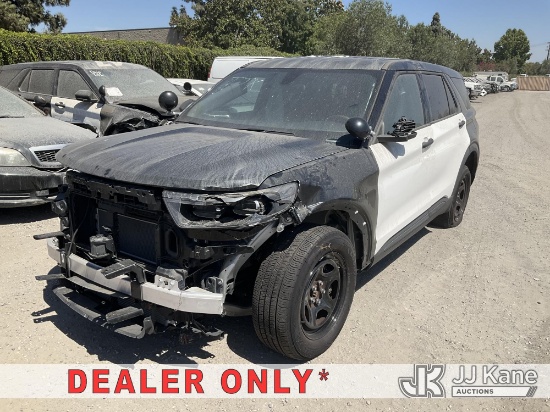(Jurupa Valley, CA) 2023 Ford Explorer Police 4-Door Hybrid Sport Utility Vehicle Not Running, No Ke