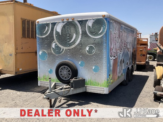 (Jurupa Valley, CA) 2002 Wells Cargo Trailer T/A Enclosed Trailer Has Flat Tire, VIN Sticker Is Ille
