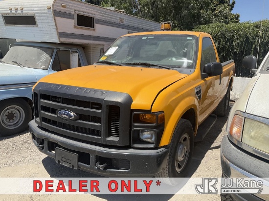(Jurupa Valley, CA) 2008 Ford F-250 SD Pickup Truck Not Running, Conditions Unknown, Interior Defect