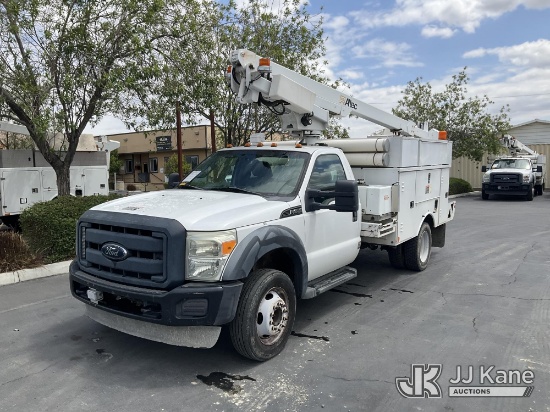 (Jurupa Valley, CA) Altec AT200A, Telescopic Non-Insulated Bucket Truck mounted behind cab on 2012 F