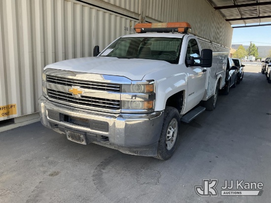 (Jurupa Valley, CA) 2016 Chevrolet Silverado 2500HD Work Truck Long Box Service Truck Runs & Moves,