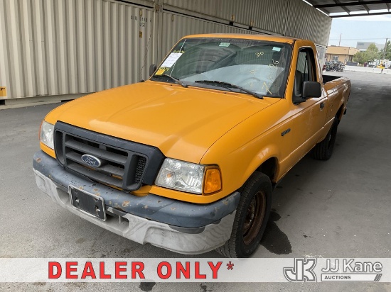 (Jurupa Valley, CA) 2005 Ford Ranger Pickup Truck Runs & Moves) (Corrosion, Missing Catalytic Conver