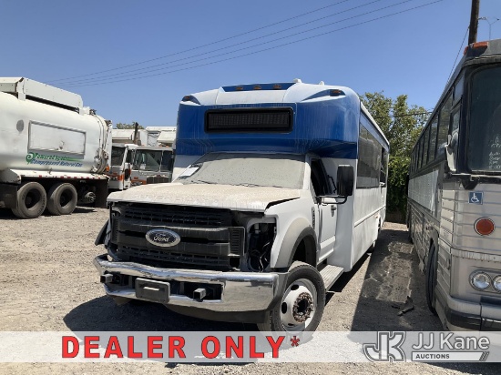 (Jurupa Valley, CA) 2019 Ford F-550 DRW Passenger Bus Not Running, Condition Unknown)(Cng Tanks Exp