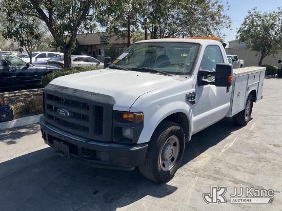 (Jurupa Valley, CA) 2008 Ford F-250 SD Utility Truck Runs & Moves