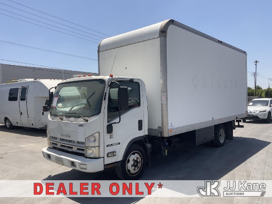 (Jurupa Valley, CA) 2011 Isuzu NQR Van Body Truck Runs & Moves) (Dash Warning Indicators On