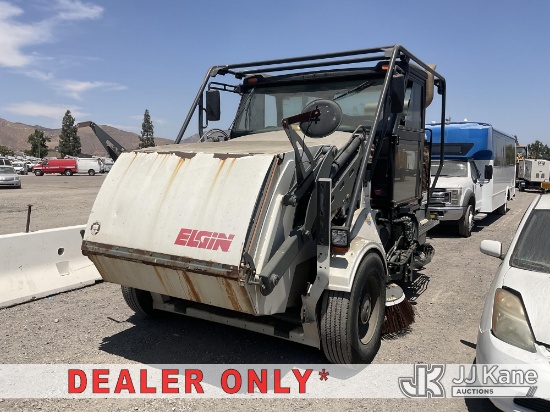 (Jurupa Valley, CA) 2010 Elgin Sweeper Street Sweeper Runs & Moves, Parts Removed From Sweeper, Leak
