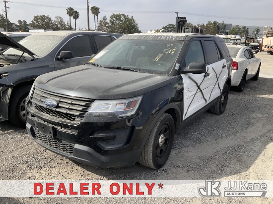 (Jurupa Valley, CA) 2019 Ford Explorer AWD Police Interceptor 4-Door Sport Utility Vehicle Not Runni