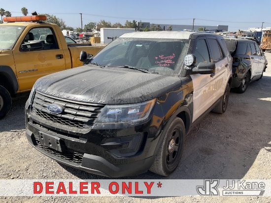 (Jurupa Valley, CA) 2019 Ford Explorer AWD Police Interceptor 4-Door Sport Utility Vehicle Runs, Doe