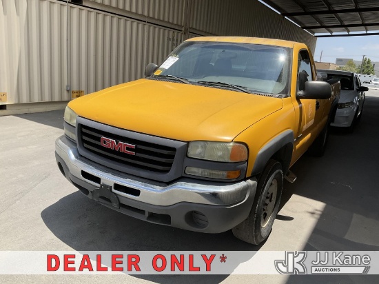 (Jurupa Valley, CA) 2003 GMC Sierra 2500 Pickup Truck Runs & Moves) (Throttle Body Unit Replacement,