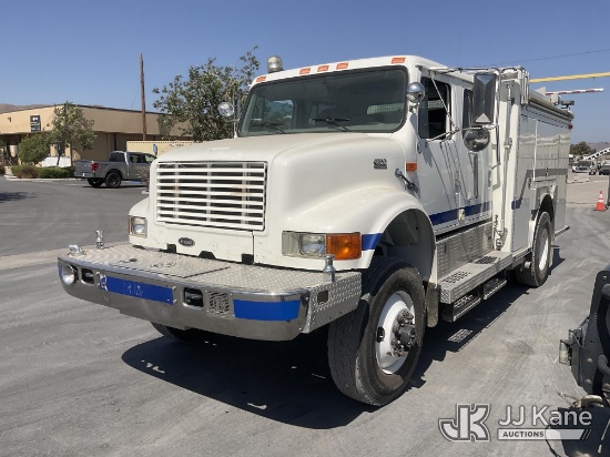 (Jurupa Valley, CA) 2002 International 4800 Fire Truck Runs & Moves, AC Is Not Cold