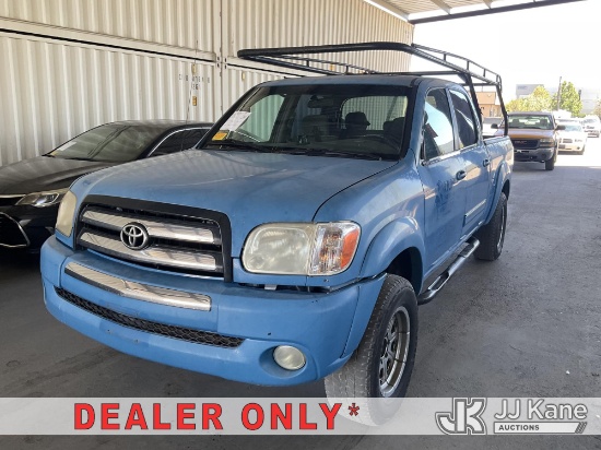 (Jurupa Valley, CA) 2006 Toyota Tundra Crew-Cab Pickup Truck Runs & Moves) (Missing Catalytic Conver