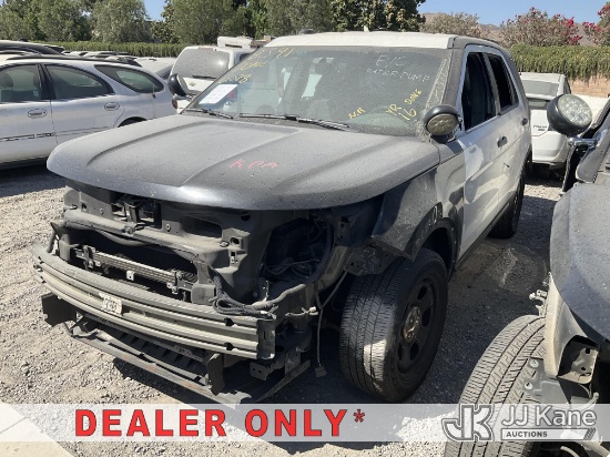 (Jurupa Valley, CA) 2016 Ford Explorer AWD Police Interceptor 4-Door Sport Utility Vehicle Not Runni