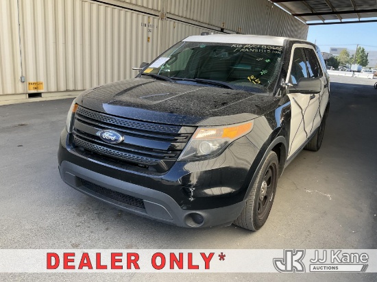 (Jurupa Valley, CA) 2015 Ford Explorer Police 4-Door Sport Utility Vehicle Runs & Moves, Transmissio