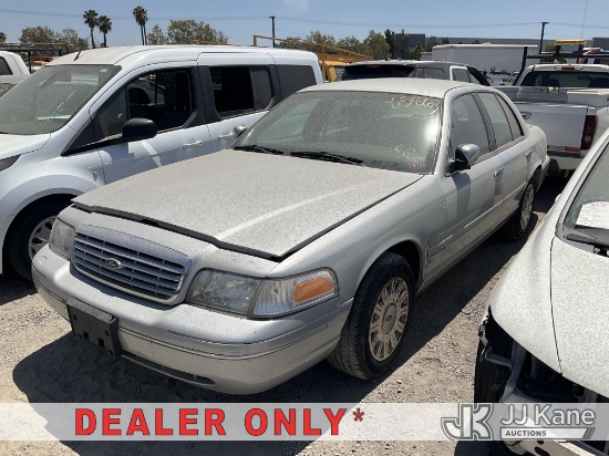 (Jurupa Valley, CA) 2003 Ford Crown Victoria Police Interceptor 4-Door Sedan Not Running, Conditions