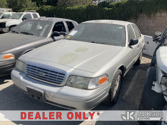 (Jurupa Valley, CA) 2008 Ford Crown Victoria Police Interceptor 4-Door Sedan Not Running, Conditions