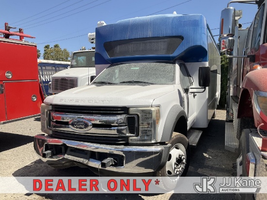 (Jurupa Valley, CA) 2019 Ford F-550 DRW Passenger Bus Not Running, Condition Unknown (Collision issu