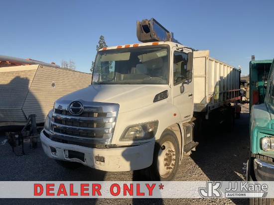 (Jurupa Valley, CA) 2017 Hino Conventional Cab Dump Truck Not Running, Condition Unknown) (Stripped