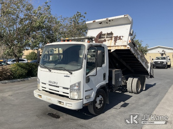 (Jurupa Valley, CA) 2013 Isuzu NPR HD Dump Truck Runs & Moves OPEN RECALL V2104 - E-98/E-97 GROUND I