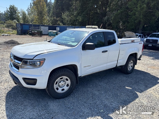 (Port Townsend, WA) 2016 Chevrolet Colorado 4x4 Extended-Cab Pickup Truck Runs & Moves