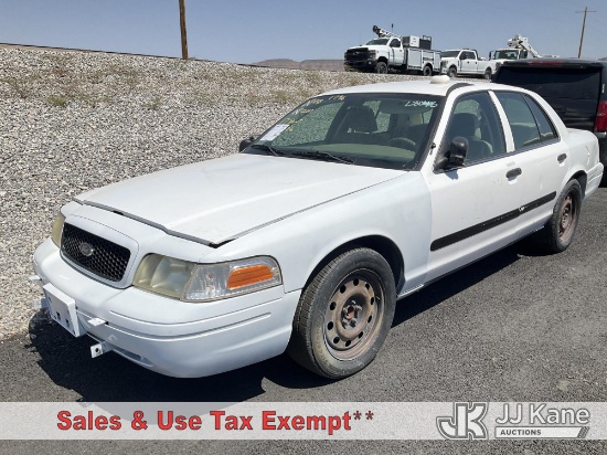 (Las Vegas, NV) 2008 Ford Crown Victoria Police Interceptor 4-Door Sedan Not Running, Condition Unkn