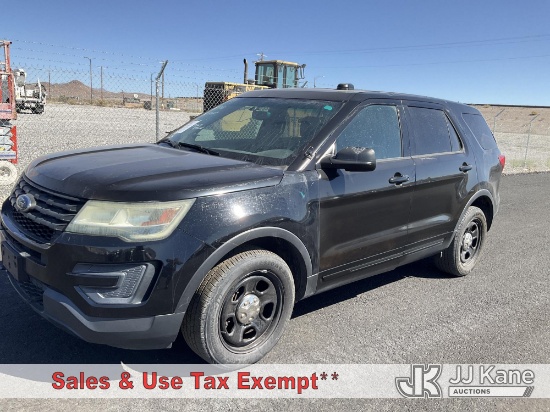 (Las Vegas, NV) 2016 Ford Explorer Police 4-Door Sport Utility Vehicle Runs & Moves)(Exterior Defect