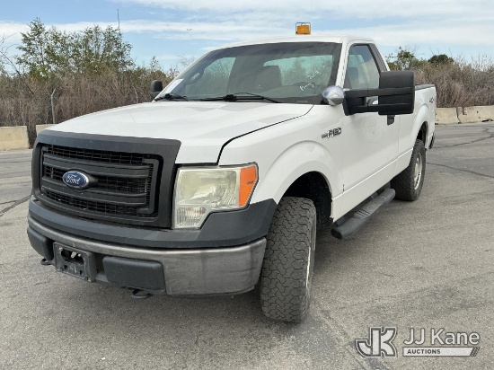 (Salt Lake City, UT) 2014 Ford F150 4x4 Pickup Truck Runs & Moves) (Dash Warning Indicators On, Wind