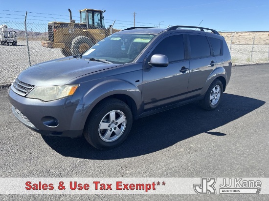 (Las Vegas, NV) 2007 Mitsubishi Outlander 4-Door Sport Utility Vehicle Runs & Moves) (Dash Warning I