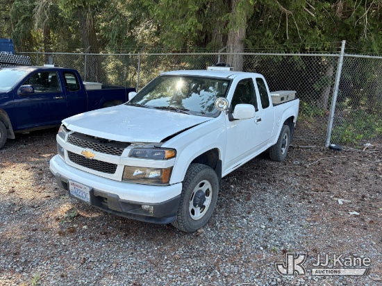 (Port Townsend, WA) 2012 Chevrolet Colorado 4x4 Extended-Cab Pickup Truck Not Running, Condition Unk