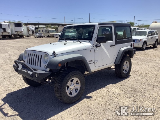 (Tucson, AZ) 2015 Jeep Wrangler 4x4 2-Door Sport Utility Vehicle Runs & Moves