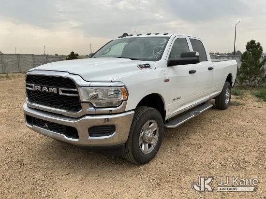 (Fort Lupton, CO) 2021 RAM 2500 Crew-Cab Pickup Truck Runs & Moves) (Dash Warning Indicator On, Hail