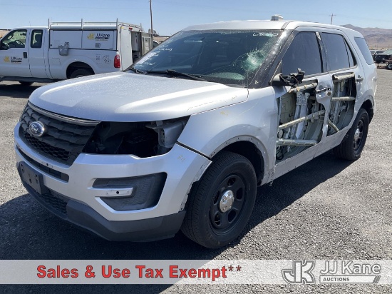 (Las Vegas, NV) 2017 Ford Explorer Police 4-Door Sport Utility Vehicle Runs & Moves) (Collision Issu