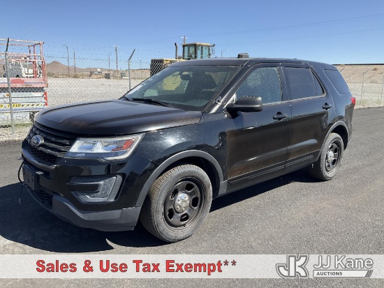 (Las Vegas, NV) 2018 Ford Explorer Police Sport Utility Vehicle Runs & Moves)(Dash Warning Indicator