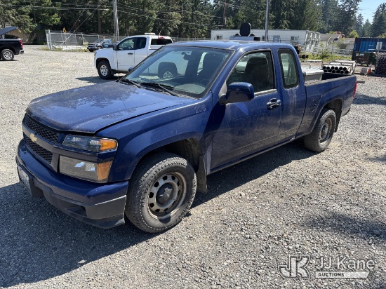 (Port Townsend, WA) 2012 Chevrolet Colorado Extended-Cab Pickup Truck Runs & Moves) (Dash Warning In