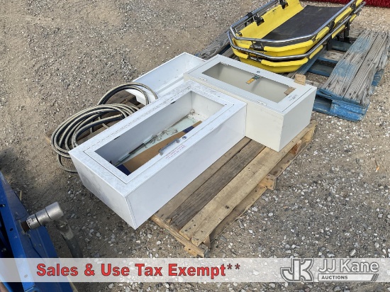 (Sparks, NV) 1 Pallet of Fire Extinguisher Wall Cabinets (Condition Unknown) NOTE: This unit is bein