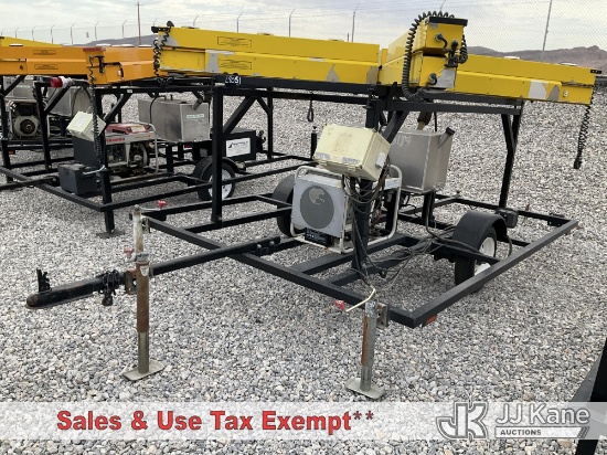 (Las Vegas, NV) 2005 BATT Lighted X Runway Closed Trailer Generator Runs. X Does Not Raise.