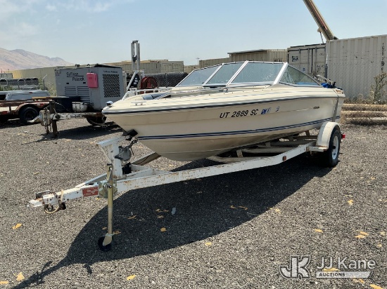 (Salt Lake City, UT) 1986 Sea Ray Seville Boat, Trailer is Non-Titled Not Running, Condition Unknown