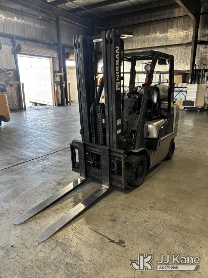 (Turlock, CA) 2012 Nissan MCUG1F2F30LV Solid Tired Forklift Runs, Moves & Operates