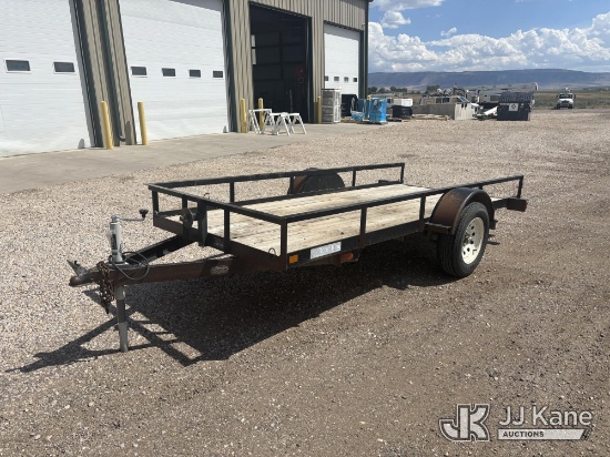(Casper, WY) 2002 King S/A Tagalong Flatbed Trailer Non-Titled