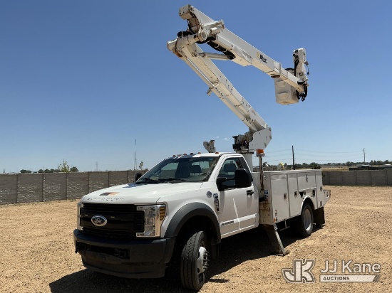 (Fort Lupton, CO) Altec AT48M, Articulating & Telescopic Material Handling Bucket Truck rear mounted