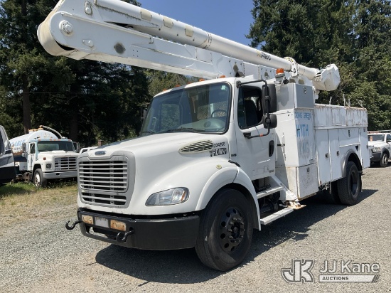 (Eatonville, WA) Altec A55E, Material Handling Bucket Truck rear mounted on 2014 Freightliner M2 112