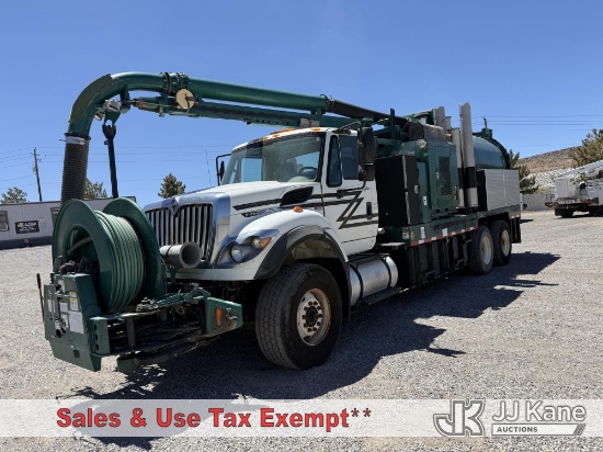 (Sparks, NV) 2012 International 7400 Vacuum Excavation Truck Runs, Moves & Upper Operates)(Upper Eng
