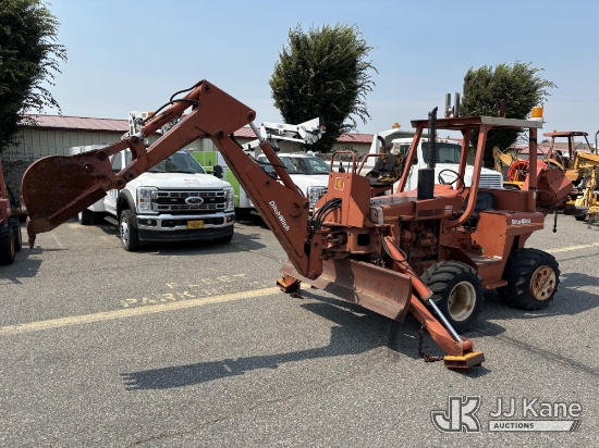 (Kennewick, WA) 1984 Ditch Witch 4010DD Rubber Tired Cable Plow Runs, Moves & Operates