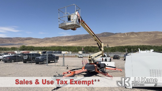 (Sparks, NV) JLG T500J Towable Boom Lift, GVWR: 5430LBS Non Titled) (Operates